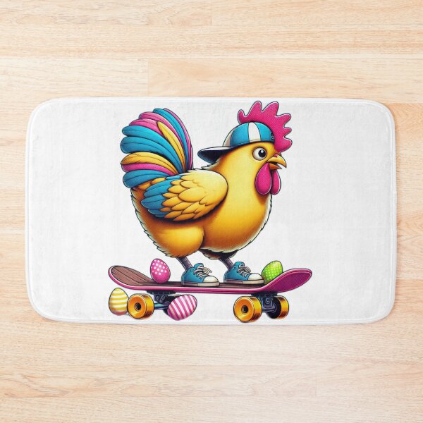 Item preview, chicken with skateboard and headset Easter Funny animals designed and sold by Expressions-Sel.