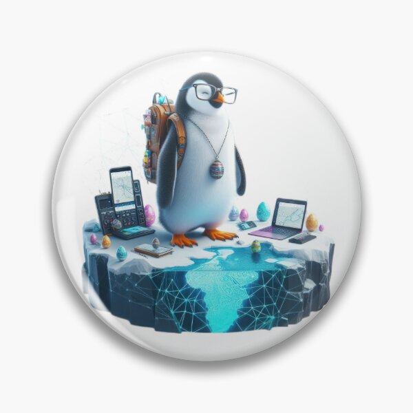 Item preview, penguin with internet  Easter Funny animals designed and sold by Expressions-Sel.