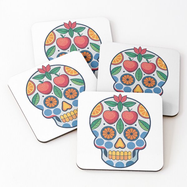 Item preview, Skull With Fruits Risograph designed and sold by zangess1.
