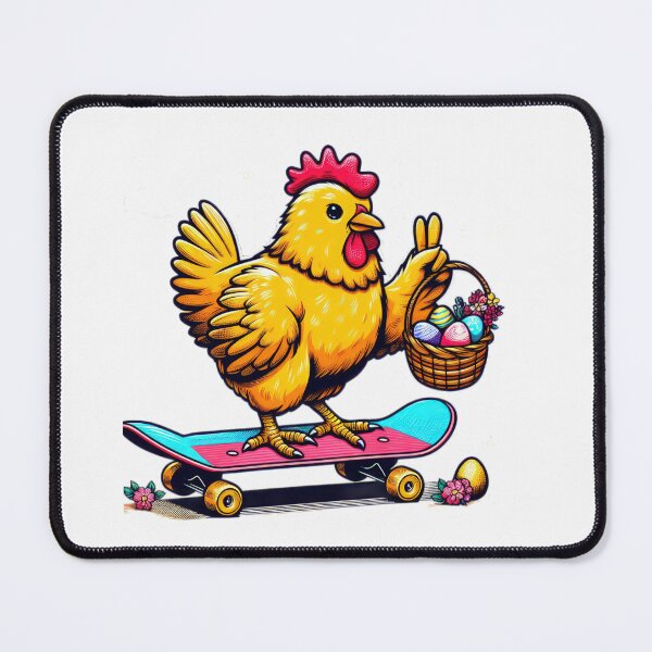 Item preview,  chicken with skateboard and with Easter basket Easter Funny animals designed and sold by Expressions-Sel.