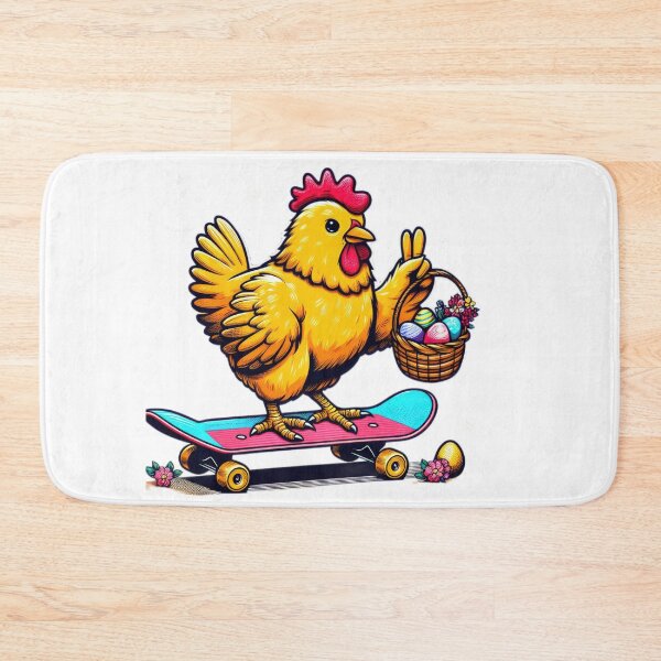 Item preview,  chicken with skateboard and with Easter basket Easter Funny animals designed and sold by Expressions-Sel.