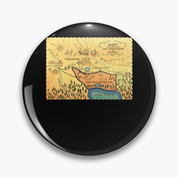 Item preview, Map of The Ponderosa from Bonanza designed and sold by JasmineAshtoa.