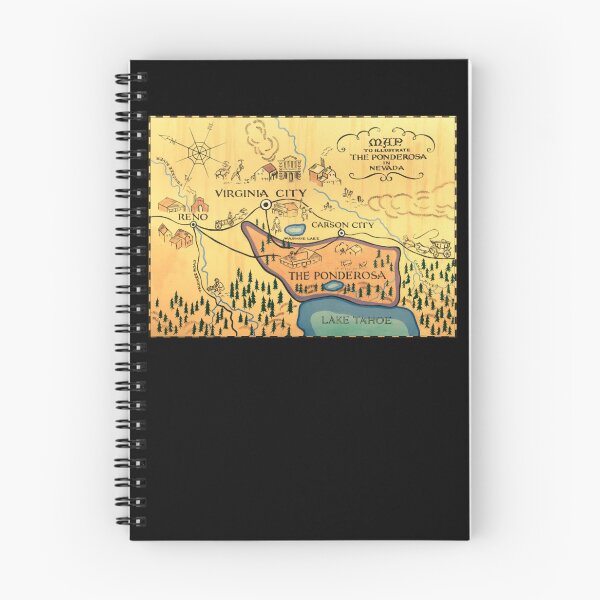 Item preview, Map of The Ponderosa from Bonanza designed and sold by JasmineAshtoa.