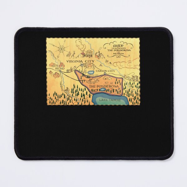 Item preview, Map of The Ponderosa from Bonanza designed and sold by JasmineAshtoa.