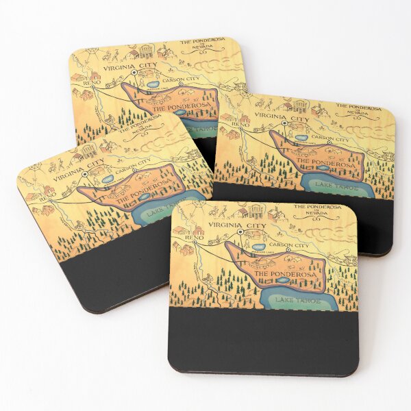 Item preview, Map of The Ponderosa from Bonanza designed and sold by JasmineAshtoa.