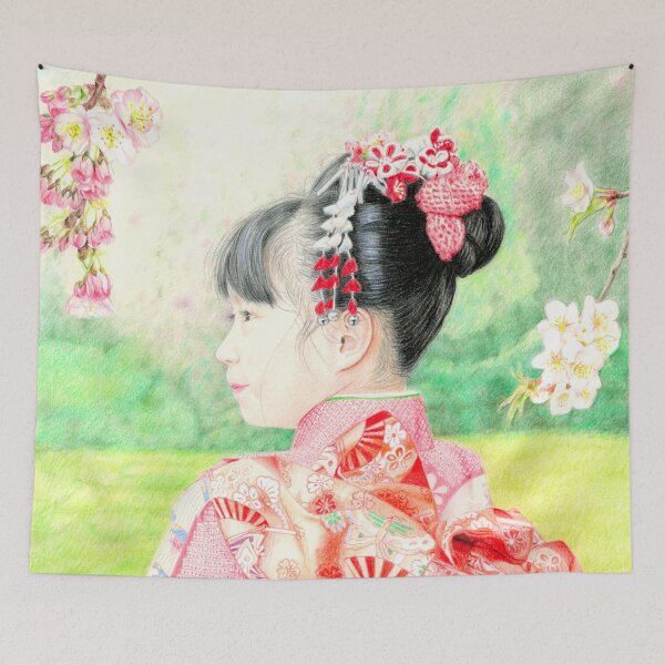 Item preview, Girl in Kimono designed and sold by SandraWarmerdam.
