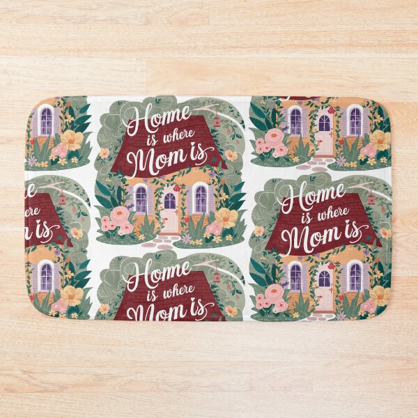 Item preview, Charming Home is Where Mom Is: Mother's Day Illustration designed and sold by HahaHandlesHub.