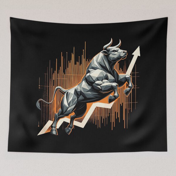 Item preview, Taurus Bull Stocks Wall Street Gift designed and sold by Pineapple-Tree.