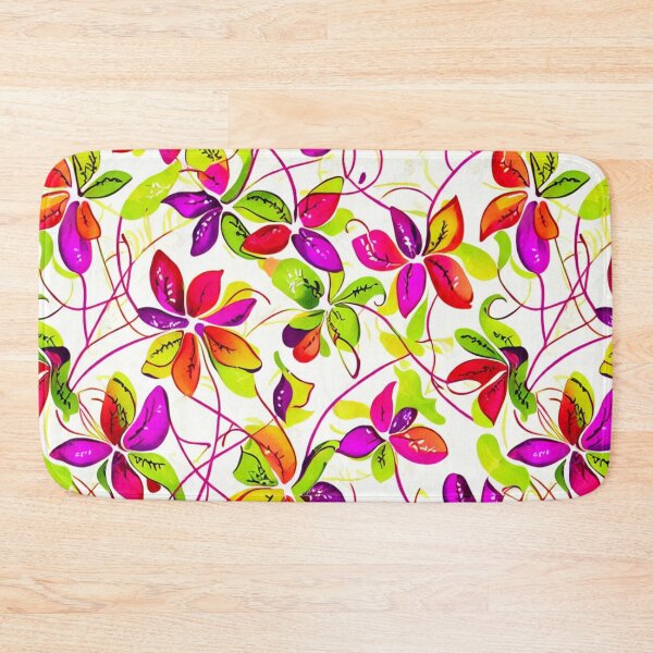 Item preview, Retro Colours Flower Pattern designed and sold by Sol-threads.