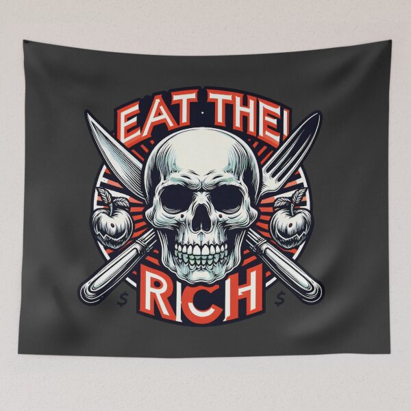 Item preview, EAT THE RICH: A Call to Revolution in Red, Black and White designed and sold by SplashTastic.