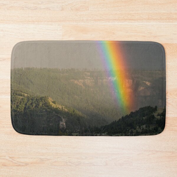 Item preview, Rainbow over the Gardner River Canyon Photography | Cali Boho | Bossy Cat Home designed and sold by BossyCatHome.