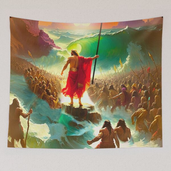 Item preview, The Moment Before Moses Parts the Red Sea designed and sold by Sanctum Icons.