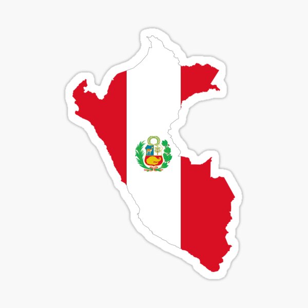 Peru Continent Flag Sticker