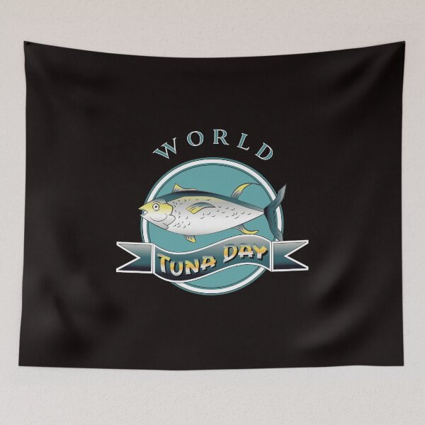 Item preview, World Tuna Day Sign and Badge designed and sold by karyalangit.