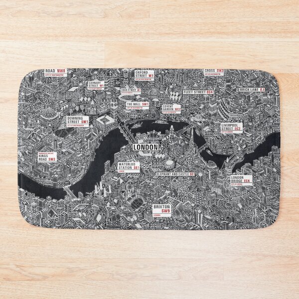 Item preview, London street signs map designed and sold by oliver polanski.