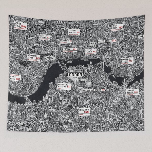 Item preview, London street signs map designed and sold by oliver polanski.