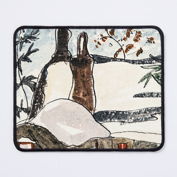 Item preview, Arthur Dove | Snowy Rooftops and Trees 1935 | Cali Boho | Bossy Cat Home designed and sold by BossyCatHome.