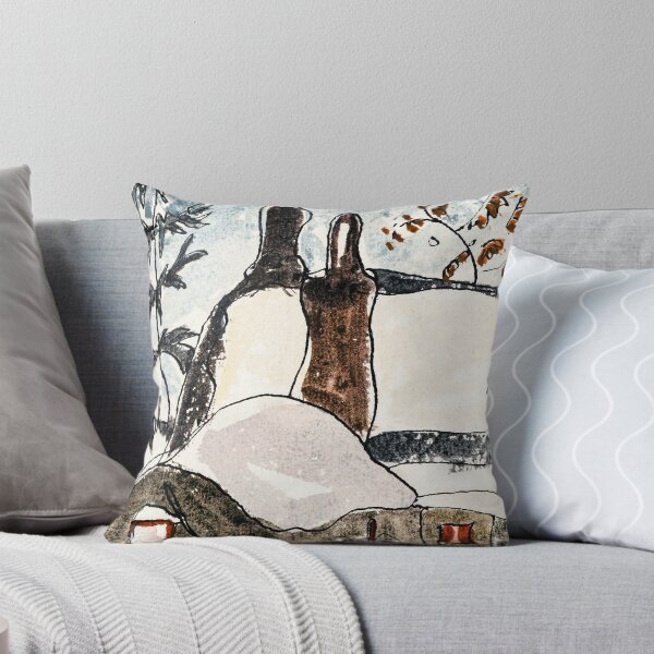 Item preview, Arthur Dove | Snowy Rooftops and Trees 1935 | Cali Boho |  Bossy Cat Home designed and sold by BossyCatHome.