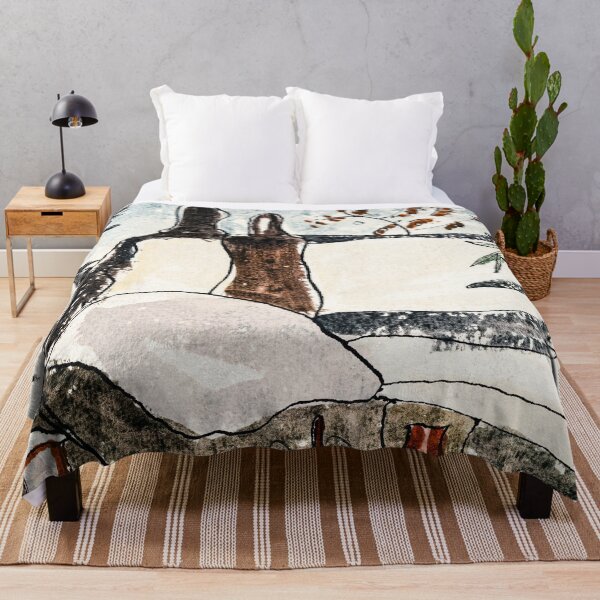 Item preview, Arthur Dove | Snowy Rooftops and Trees 1935 | Cali Boho |  Bossy Cat Home designed and sold by BossyCatHome.