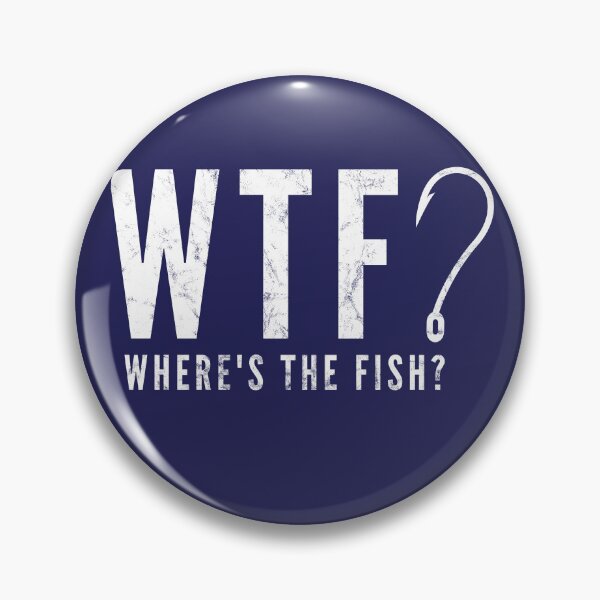 Item preview, WTF Where's The Fish Funny Fishing Gift Perfect Gift For Fishing Lovers designed and sold by NostalgicLatin.