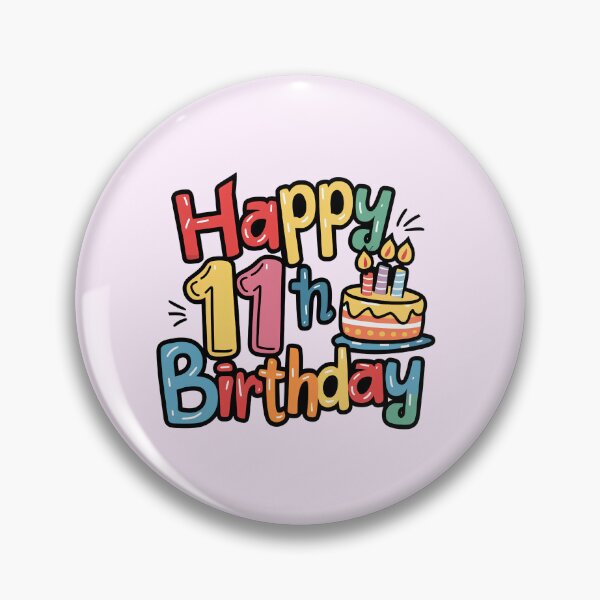 Item preview, Happy 11th Birthday designed and sold by Itsheartshop.