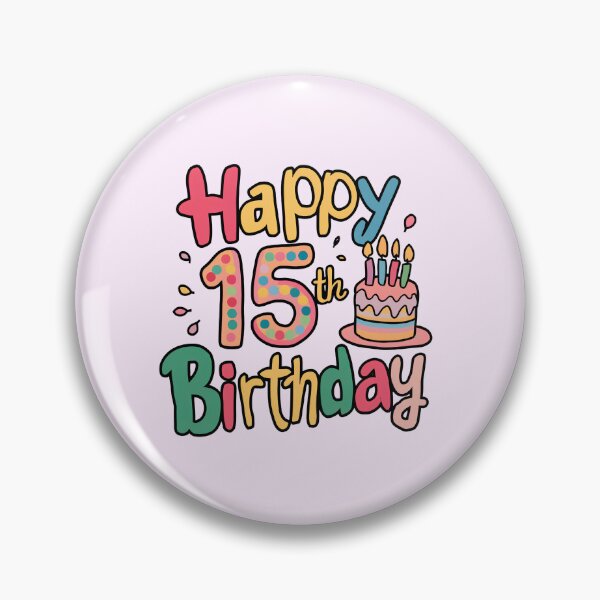 Item preview, Happy 15th Birthday designed and sold by Itsheartshop.