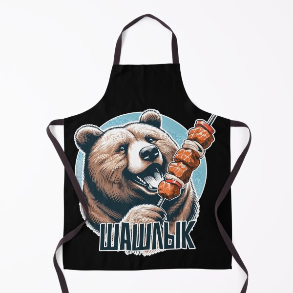 Item preview, Shashlik meat skewer bear Russian gift designed and sold by Pineapple-Tree.