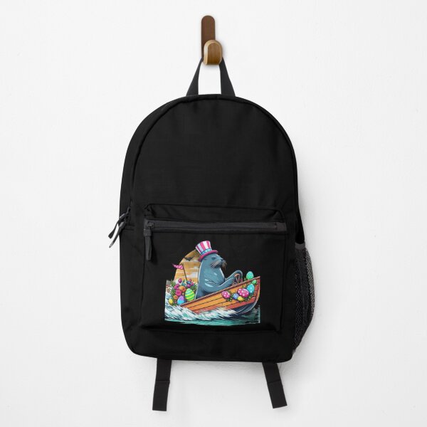 Item preview, sea lion with boat Easter Funny animals designed and sold by Expressions-Sel.