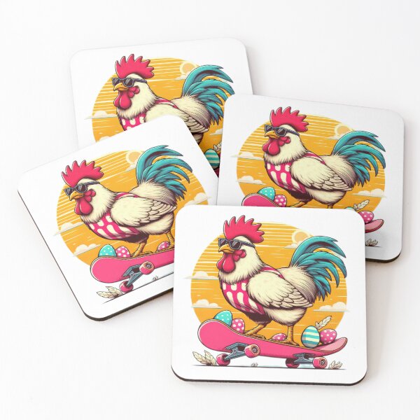 Item preview,  chicken with skateboard and  sunglasses  Easter Funny animals designed and sold by Expressions-Sel.