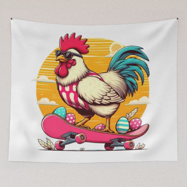 Item preview,  chicken with skateboard and  sunglasses  Easter Funny animals designed and sold by Expressions-Sel.