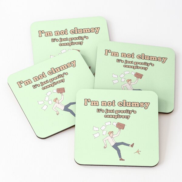 Item preview, Not Clumsy Gravity's Conspiracy Oopsie Comical Tumble Funny designed and sold by VanessaMF.