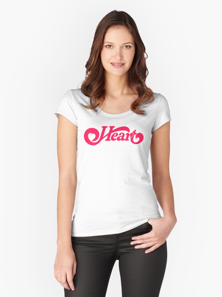 Heart Band Fitted T-Shirt