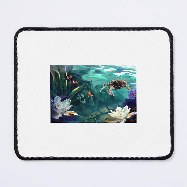 Item preview, Underwater Turtle designed and sold by LowThundersArt.