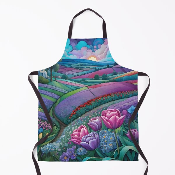 Item preview, Floral Field in Blues designed and sold by Nira Dabush.