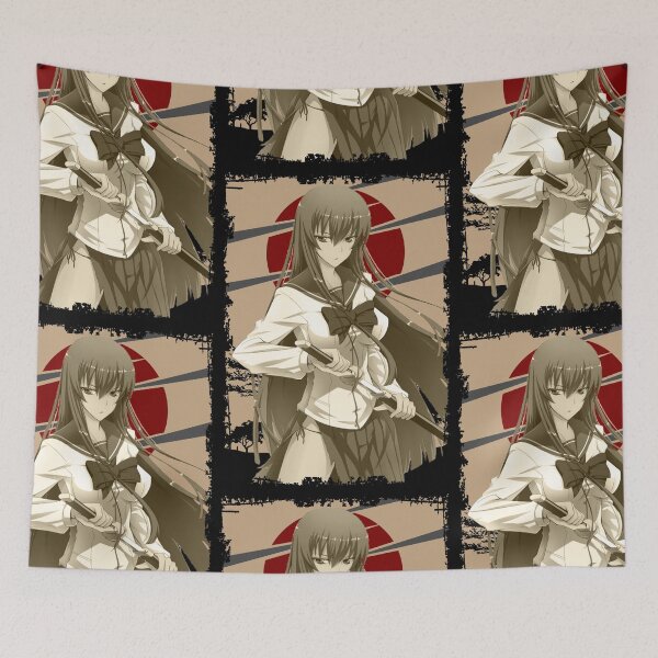 Item preview, Saeko Busujima HOTD Retro Landscape Design designed and sold by Wafusaurus.