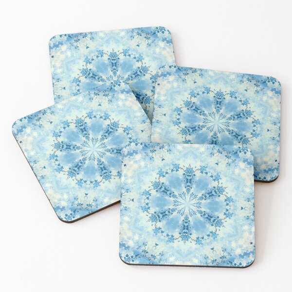 Item preview, Blue Floral Kaleidoscopic Design and Pattern designed and sold by WendyMaree.