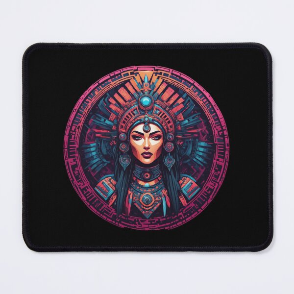 Item preview, Mayan Shaman Disc, Beautiful Tribal Girl, Psychedelic designed and sold by Burn-Ego.