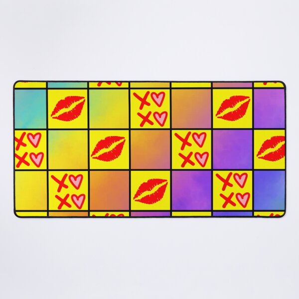 Item preview, Colourful Xoxo Kisses Romantic cute lovers Loveland designed and sold by LUCKYHAPPYFINDS.