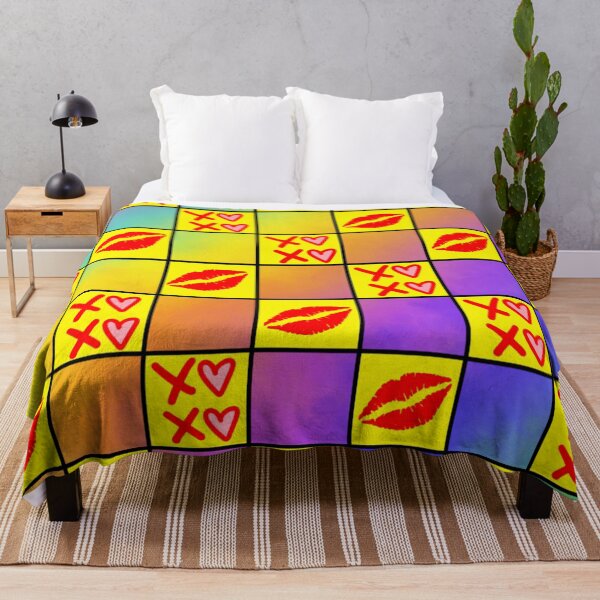 Item preview, Colourful Xoxo Kisses Romantic cute lovers Loveland designed and sold by LUCKYHAPPYFINDS.