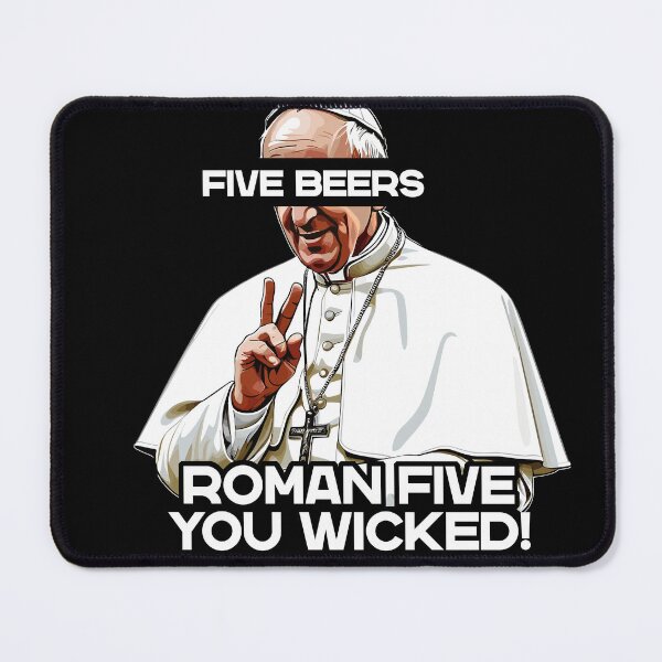 Item preview, Beer lover Pope orders five beers with humor designed and sold by LuminOrb.