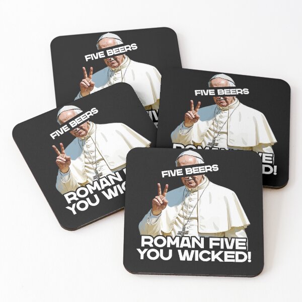 Item preview, Five beers Roman you godless designed and sold by LuminOrb.