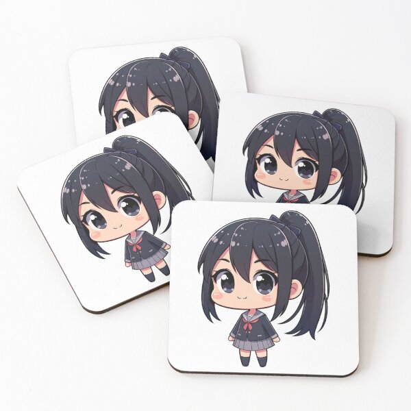 Item preview, Academic Charm: Chibi Schoolgirl Sticker designed and sold by TarotDigital.