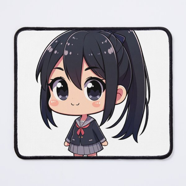 Item preview, Academic Charm: Chibi Schoolgirl Sticker designed and sold by TarotDigital.