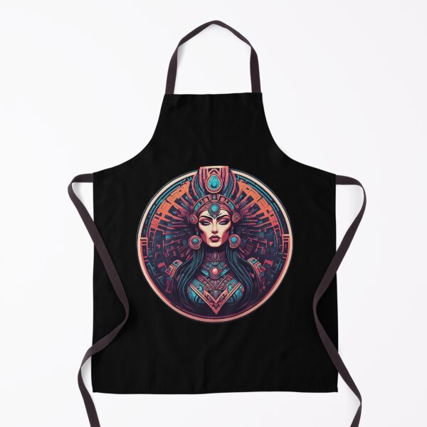 Item preview, Aztec Priestess Disc, Beautiful Tribal Girl, Psychedelic designed and sold by Burn-Ego.