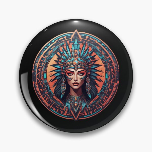 Item preview, Tribal Priestess Disc, Beautiful Tribal Girl, Psychedelic designed and sold by Burn-Ego.