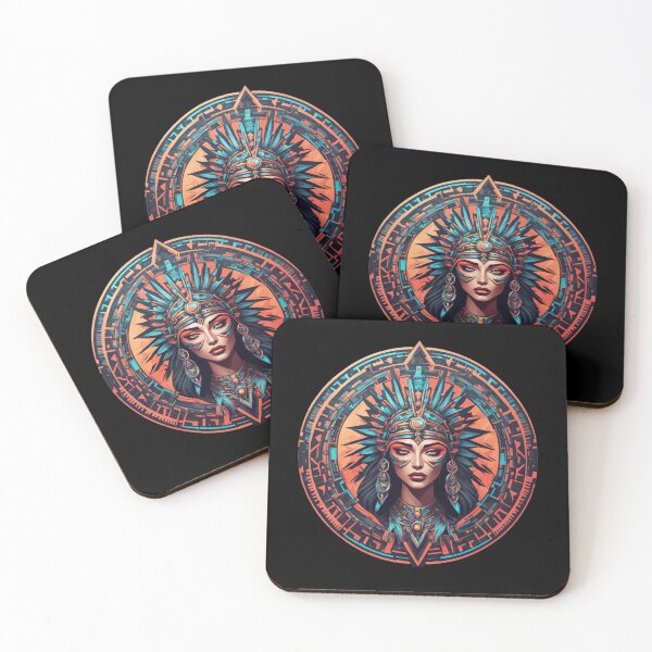 Item preview, Tribal Priestess Disc, Beautiful Tribal Girl, Psychedelic designed and sold by Burn-Ego.