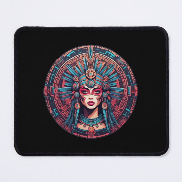 Item preview, Mayan Priestess Disc, Beautiful Tribal Girl, Psychedelic designed and sold by Burn-Ego.