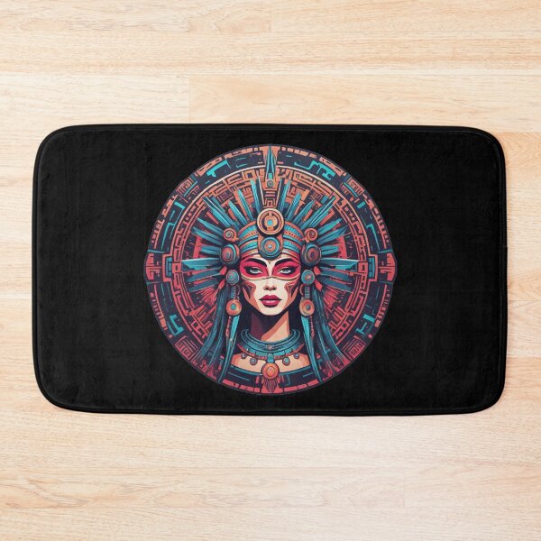 Item preview, Mayan Priestess Disc, Beautiful Tribal Girl, Psychedelic designed and sold by Burn-Ego.