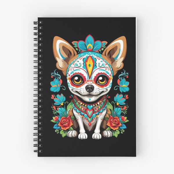 Item preview, Chihuahua Dia De Muertos Sugar Skull Design designed and sold by LuminOrb.