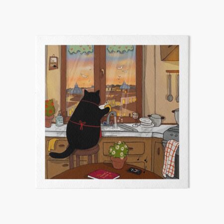Item preview, Stanis Washing the Dishes designed and sold by Stanis the Cat.